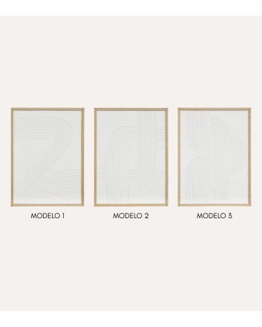 Cuadro Lienzo Harry con Relieve de MDF