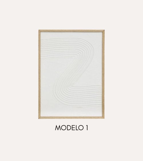 Cuadro Lienzo Harry con Relieve de MDF