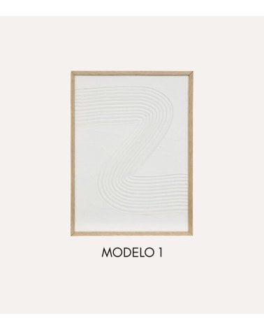 Cuadro Lienzo Harry con Relieve de MDF