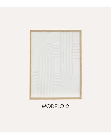 Cuadro Lienzo Harry con Relieve de MDF