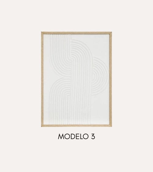 Cuadro Lienzo Harry con Relieve de MDF