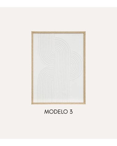 Cuadro Lienzo Harry con Relieve de MDF