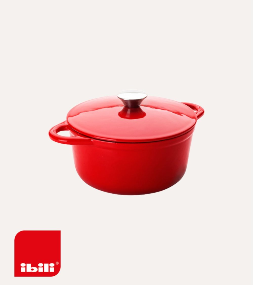 Cocotte Cazuela Redonda de Hierro Fundido Esmaltado