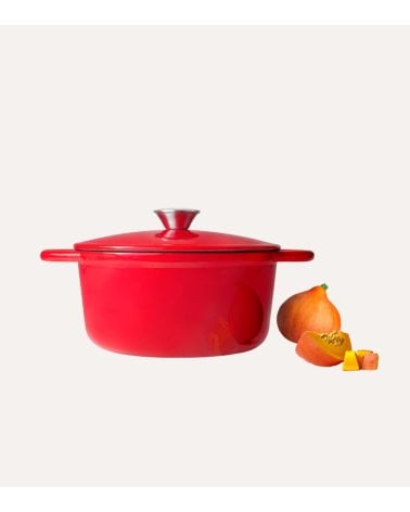 Cocotte Cazuela Redonda de Hierro Fundido Esmaltado