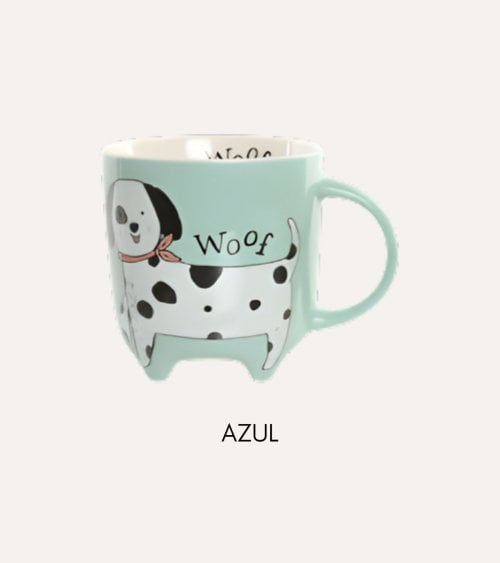 Taza Mug Caricatura de Mascotas de Porcelana