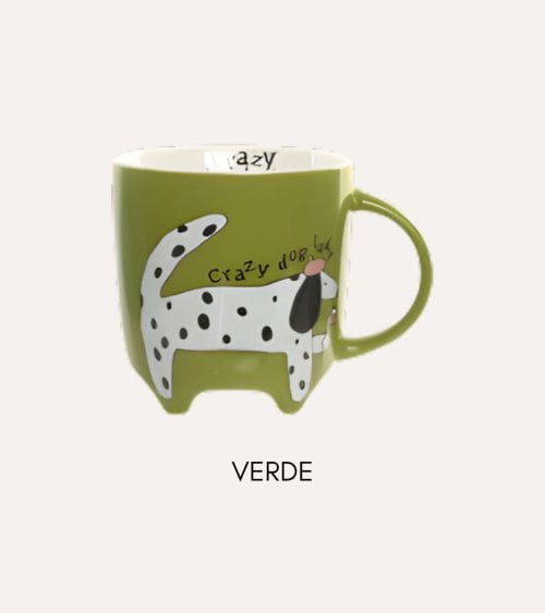 Taza Mug Caricatura de Mascotas de Porcelana