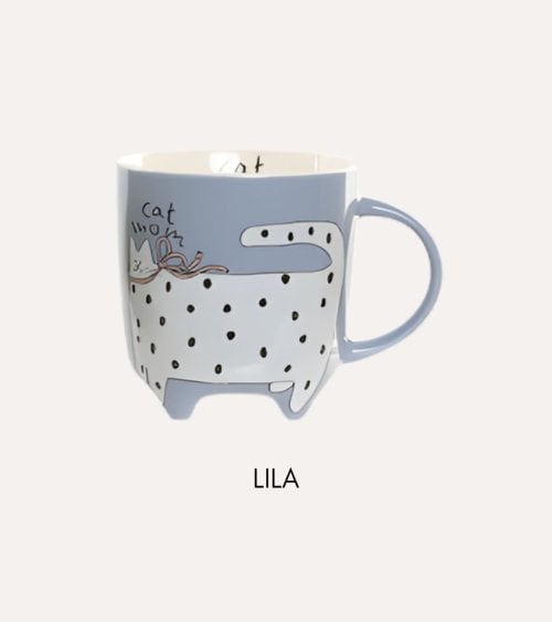 Taza Mug Caricatura de Mascotas de Porcelana