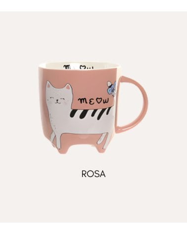 Taza Mug Caricatura de Mascotas de Porcelana