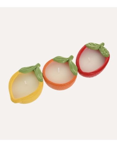 Vela Aromática en Fruta de Cerámica
