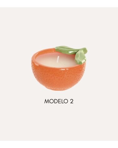 Vela Aromática en Fruta de Cerámica