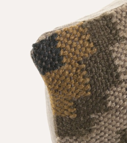 Cojín Rectangular Kilim de Lana y Yute