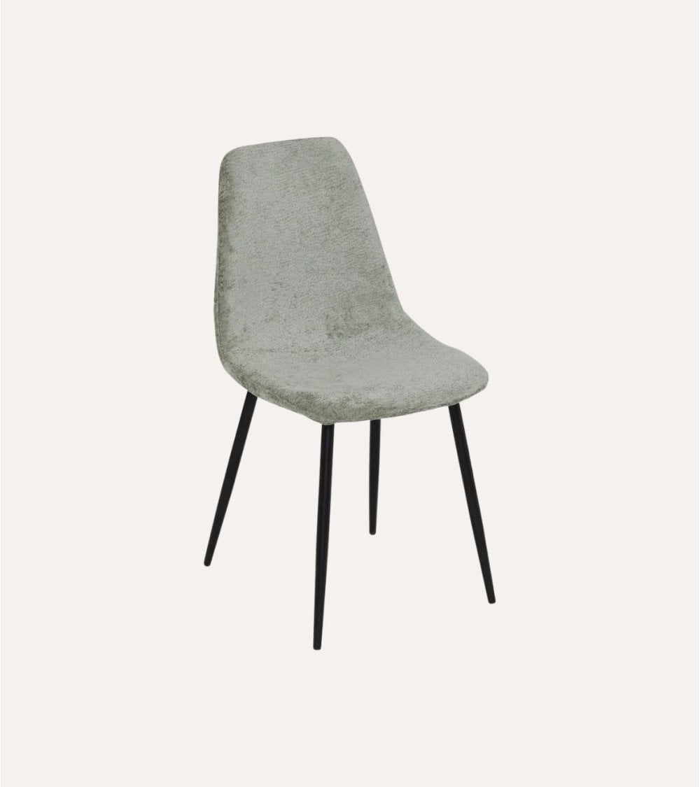 Silla Tyka Suave de Chenilla y Acero