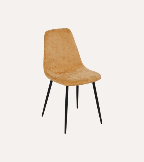 Silla Tyka Suave de Chenilla y Acero