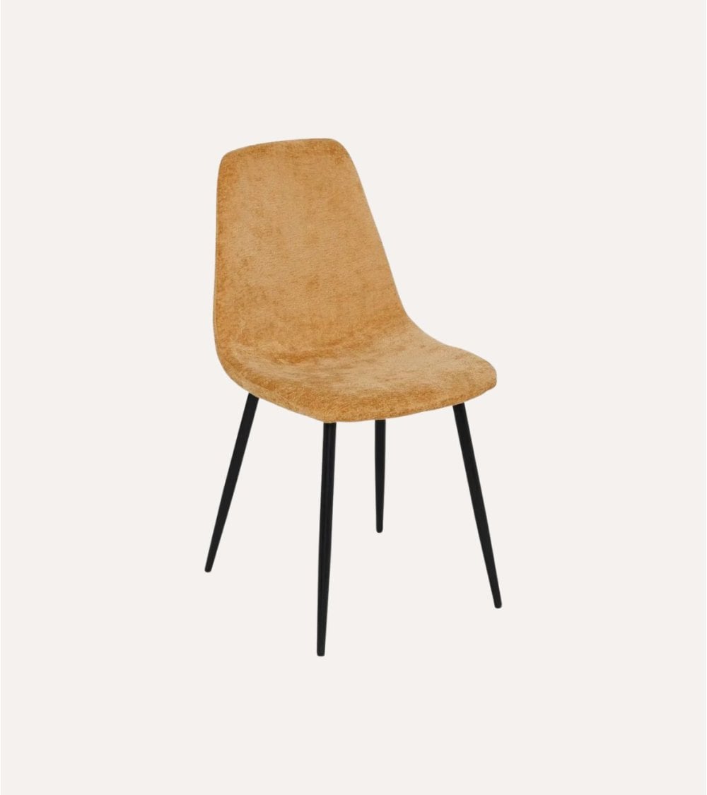 Silla Tyka Suave de Chenilla y Acero