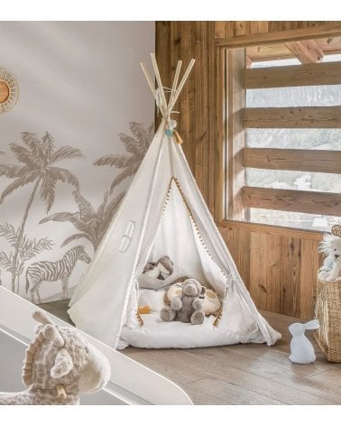 Tipi Infantil Wapi con Ventana de Poliéster y Madera
