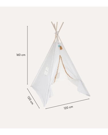 Tipi Infantil Wapi con Ventana de Poliéster y Madera