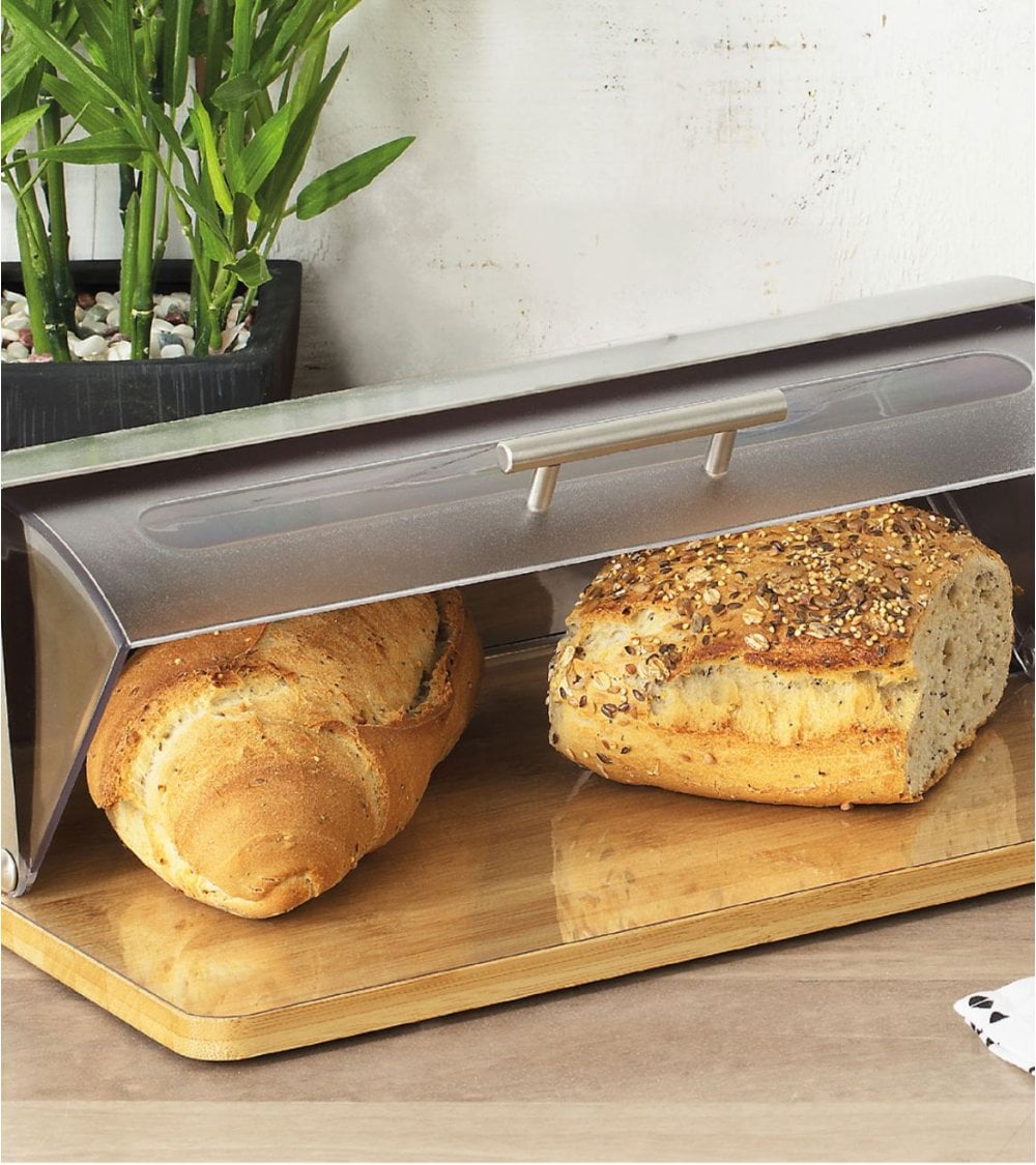 Panera de Bambú con Tapa de Plástico-1