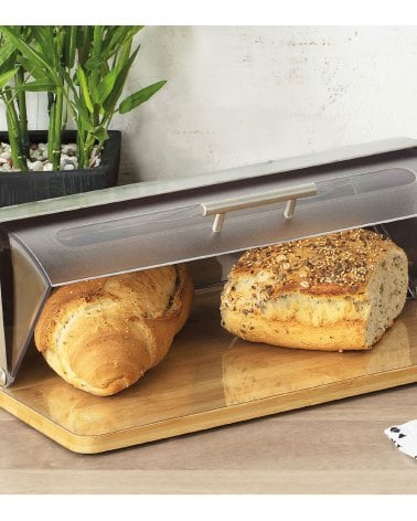 Panera de Bambú con Tapa de Plástico-1