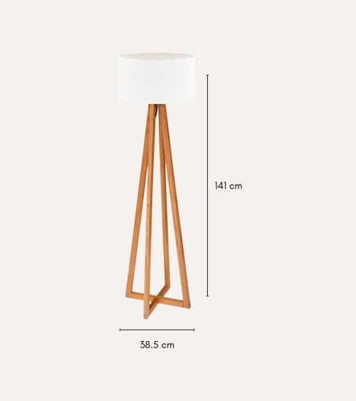 Lámpara de Pie Molu de Madera de Pino