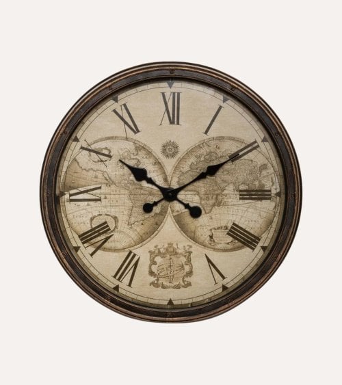 Reloj de Pared Tomy con Mapa Mundi