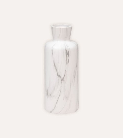 Jarrón Soa Efecto Mármol de Cerámica