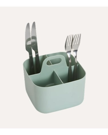 Escurridor de Cubiertos Poly con Compartimientos de Plástico