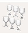 Set de 6 Copas Glasgow de Vidrio Tallado