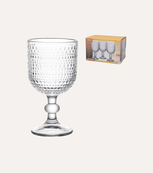 Set de 6 Copas Glasgow de Vidrio Tallado