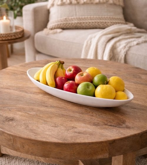 Centro de Mesa Plato Gota de Cerámica