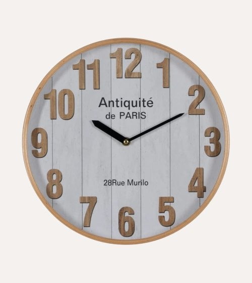 Reloj de Pared Antiquité de Madera y Cristal