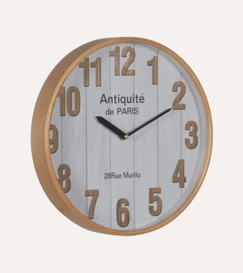 Reloj de Pared Antiquité de Madera y Cristal