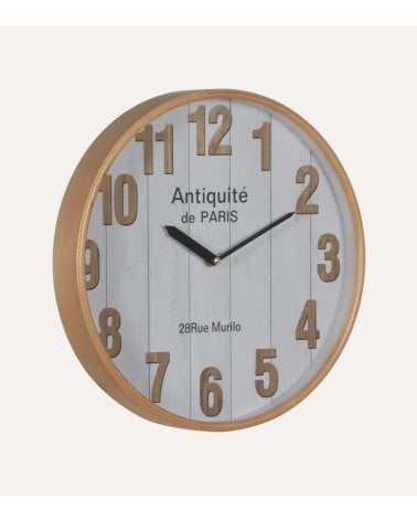 Reloj de Pared Antiquité de Madera y Cristal