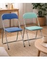 Silla Plegable Aqua de Metal y Polipiel