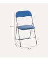 Silla Plegable Aqua de Metal y Polipiel
