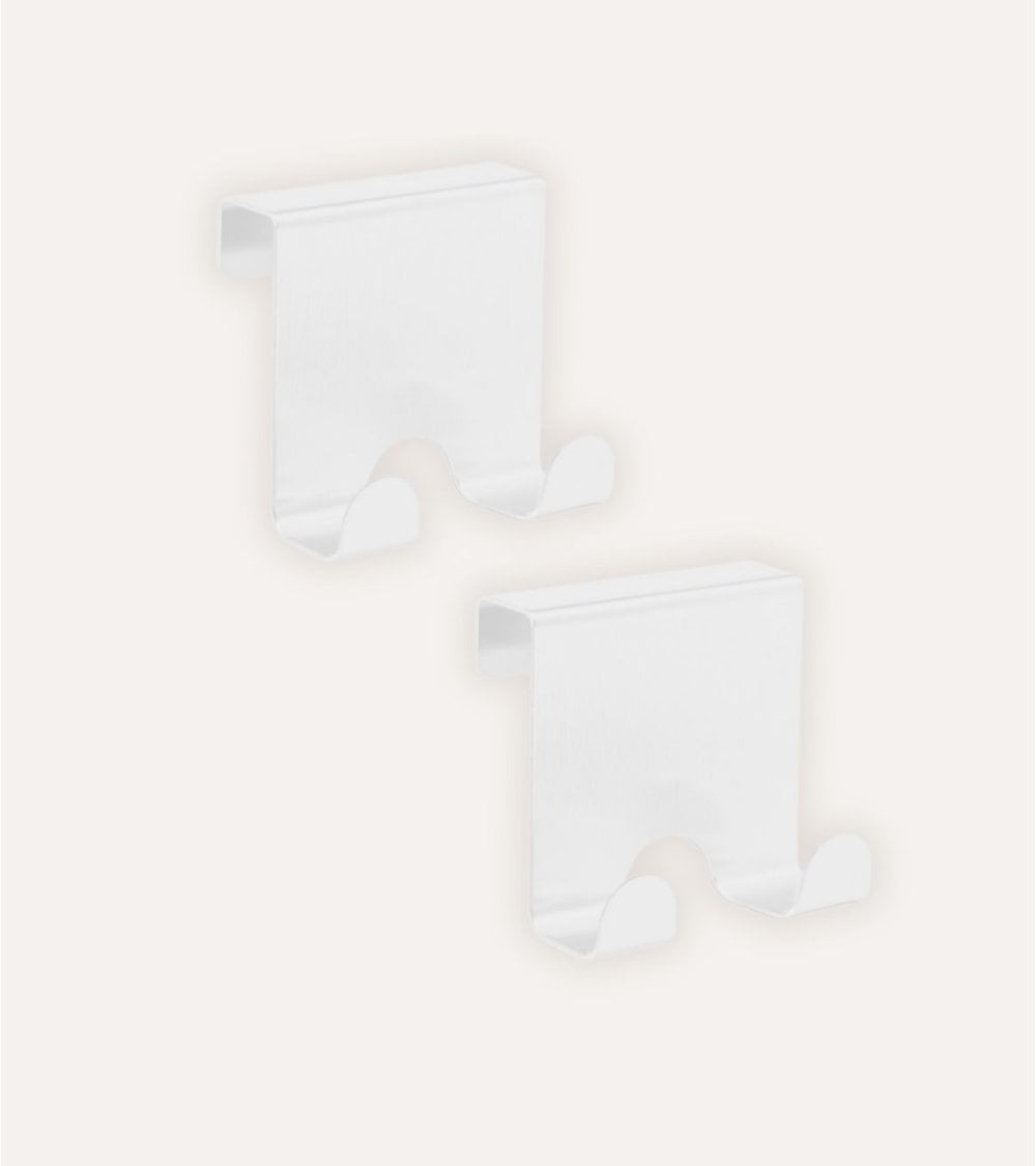Set de 2 Ganchos de Puerta de Metal
