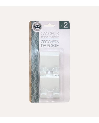 Set de 2 Ganchos de Puerta de Metal