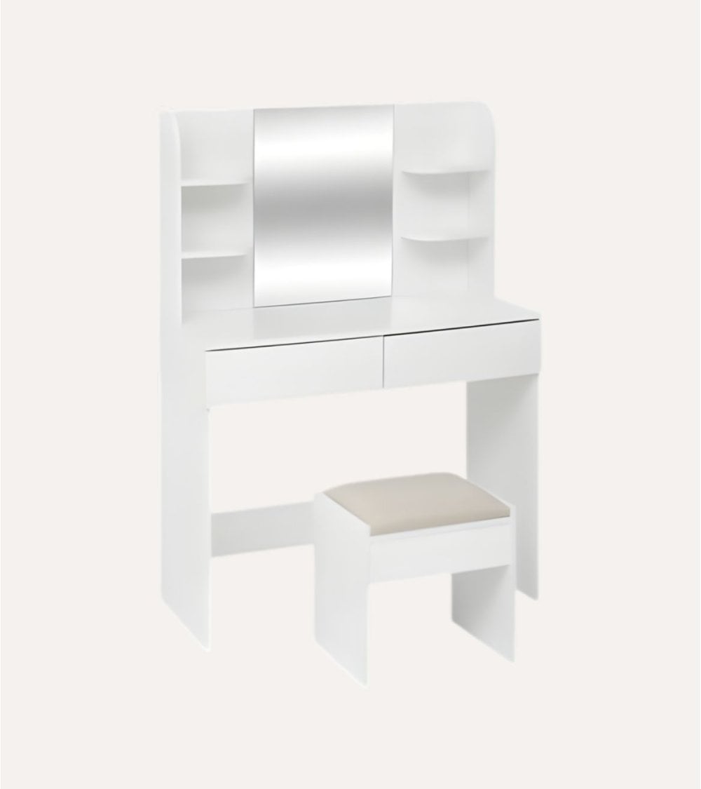 Tocador Dolo con 2 Cajones y Espejo de MDF