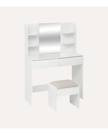 Tocador Dolo con 2 Cajones y Espejo de MDF