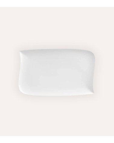 Plato de Presentación Rectangular Vague de Porcelana