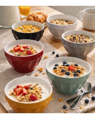 Cuenco Acanalado Colorama de Porcelana