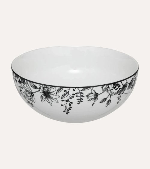 Ensaladera Floral de Cerámica