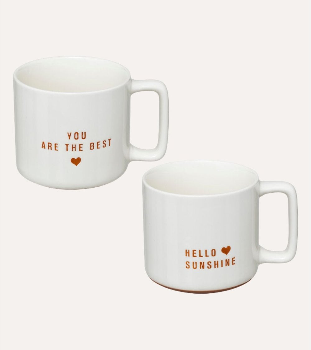 Taza Mug Mensaje de Cariño de Cerámica