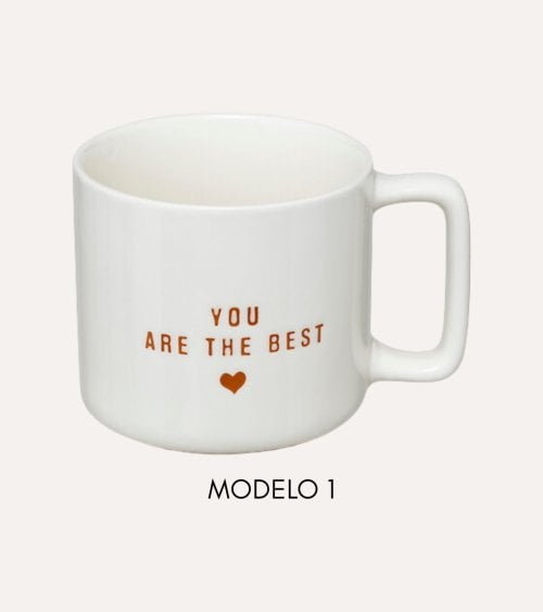 Taza Mug Mensaje de Cariño de Cerámica