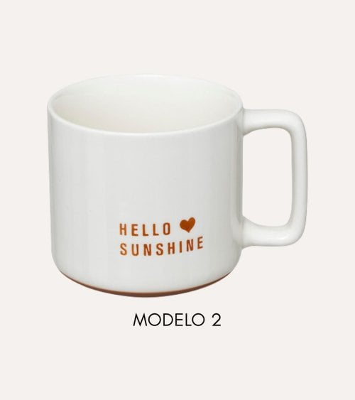 Taza Mug Mensaje de Cariño de Cerámica