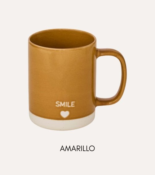 Taza Alta Relax Love Smile de Cerámica