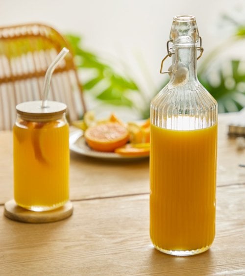 Botella Limonada Line de Vidrio