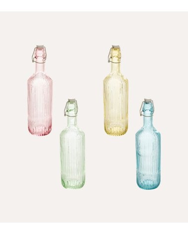 Botella Limonada Line de Vidrio Tintado