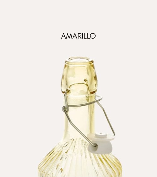 Botella Limonada Line de Vidrio Tintado