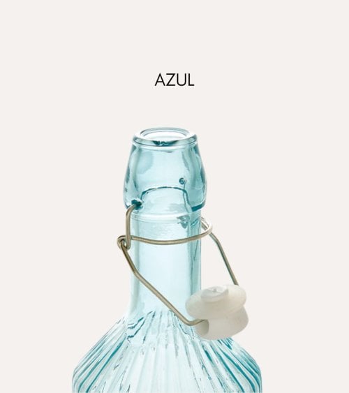 Botella Limonada Line de Vidrio Tintado