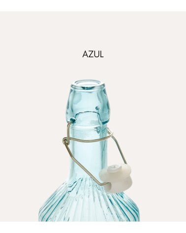 Botella Limonada Line de Vidrio Tintado